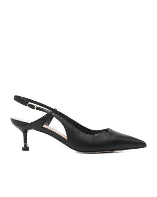 Liu Jo Black Pointed Tioe Slingback Pumps
