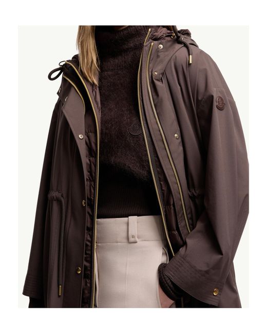 Moncler Brown Mohair Wool Blend Bib