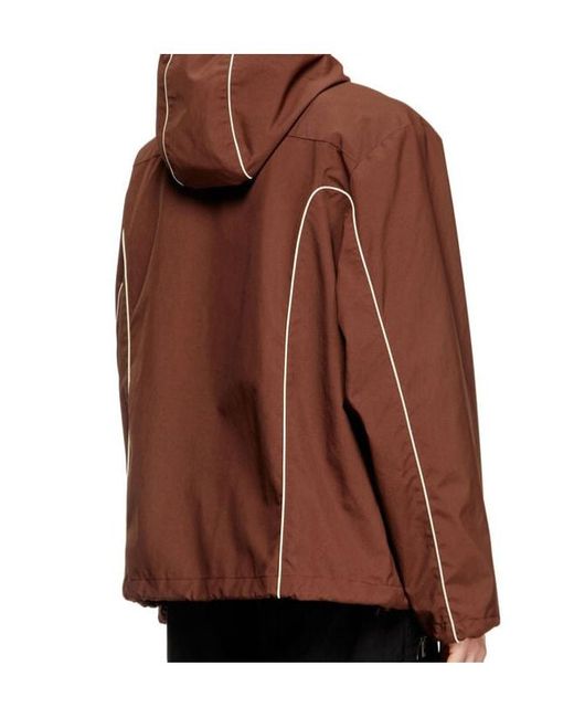 DIESEL Brown J-Hives Logo-Appliqué Hooded Jacket for men