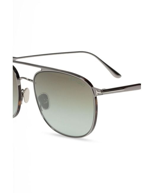 Tom Ford Metallic Aviator Sunglasses for men