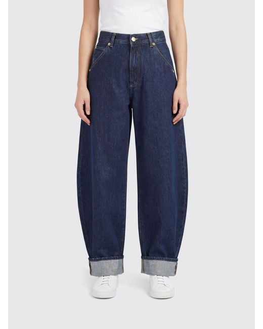 DARKPARK Blue Barrel-Leg Jeans