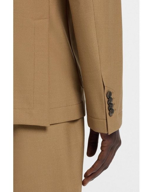 Boss Natural Boss Single-Breasted Long-Sleeved Jacket for men