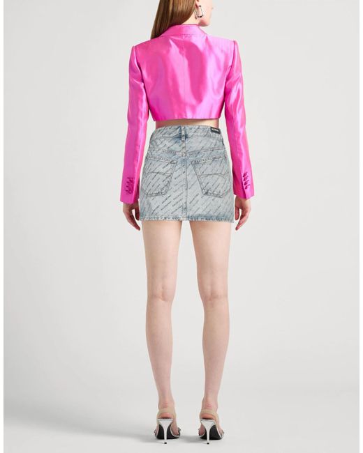 Balenciaga Blue Medium Denim A-Line Skirt