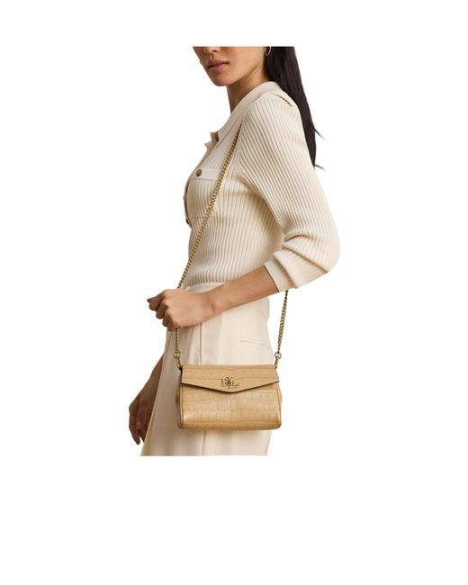 Ralph Lauren Natural Solid Wallet On Chain