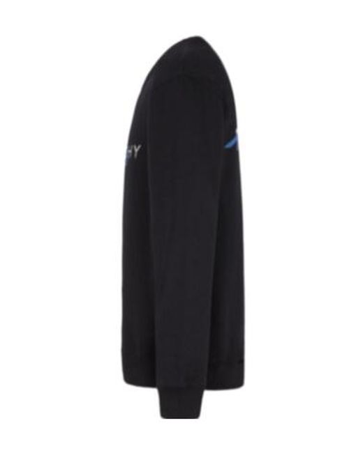 Givenchy Black Logo Printed Hoodie for men
