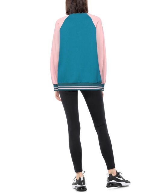 Dolce & Gabbana Blue Two-Tone Cotton Sweatshirt