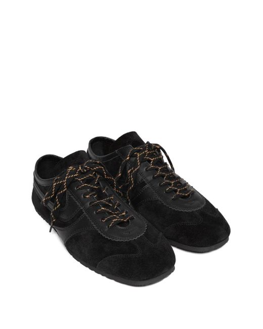 Dries Van Noten Black Lace-Up Low-Top Casual Shoes for men