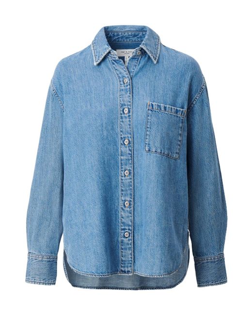 Rag & Bone Blue Patch-Pocket Shirt