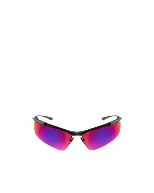 Balenciaga Purple Eyewear Boomerang Cat Sunglasses