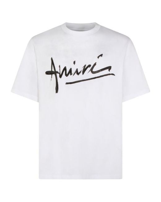 Amiri White Script T-Shirt for men