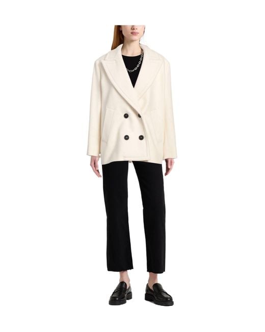 MAX&Co. Natural Minimalist Woolen Coat