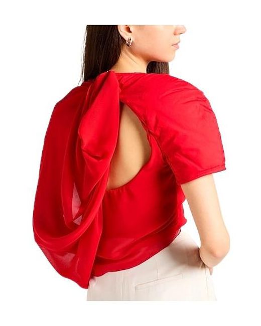 Jacquemus Red Cropped Top