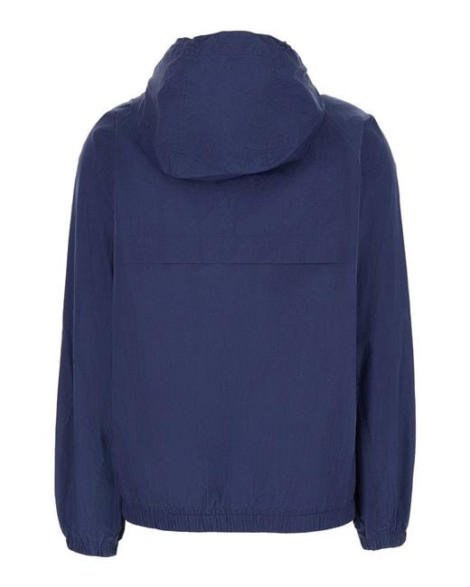 DUNST Blue Summer Breeze Zip Hooded Jacket