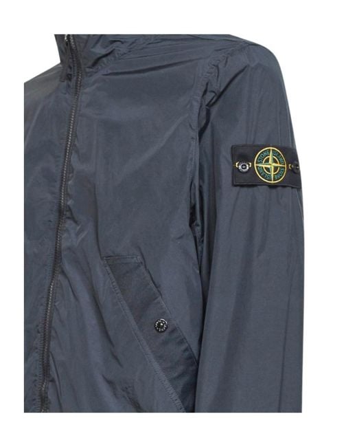 Stone Island Blue Long-Sleeved Jacket for men