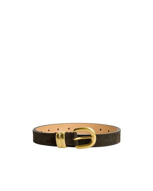 By Malene Birger Metallic Zoilo Buckled Belt