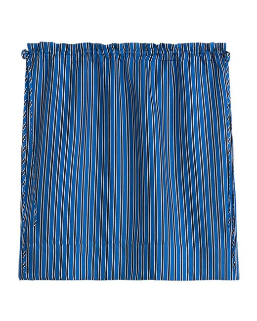 Totême Blue Totême Drawstring Striped Skirt