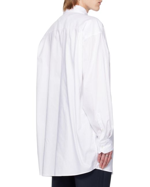 Maison Margiela White Buttoned Long-Sleeved Shirt for men