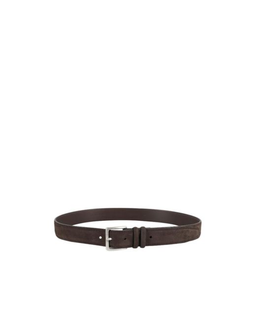 Orciani White Adjustable Waist Belt for men