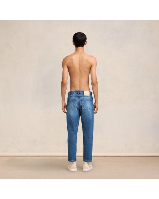AMI Blue Ami Straight-Leg Jeans for men