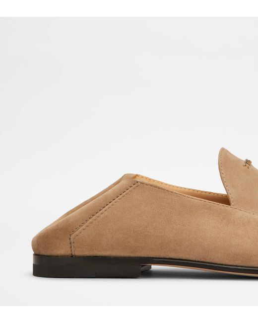 Tod's Brown Round-Toe Loafers