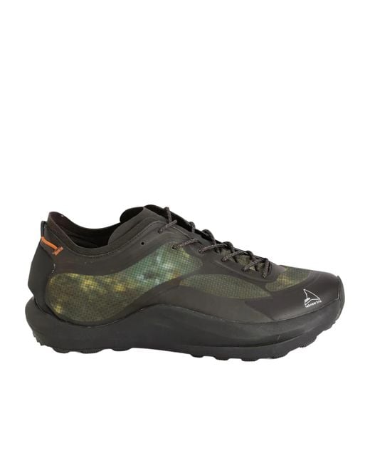 And Wander Black Technical Low-Top Sneakers for men