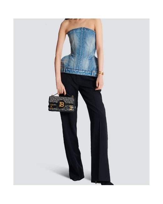 Balmain Black B-Buzz 24 Shoulder Bag