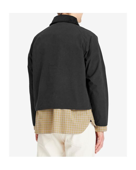 Barbour Black Long Sleeved High-Neck Jacket for men