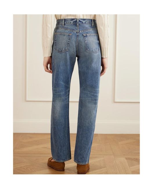 Nili Lotan Blue Briana Straight-Leg Jeans