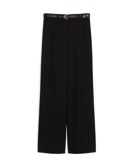 Max Mara Black Studio Amico Straight-Leg Pants