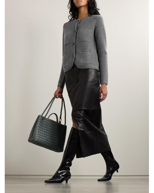 arch4 Gray Ribbed Sweater