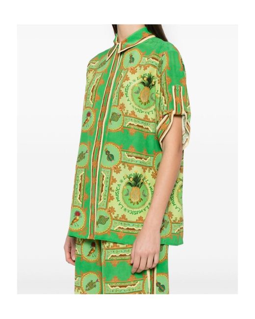 ALÉMAIS Green Short-Sleeved Shirt
