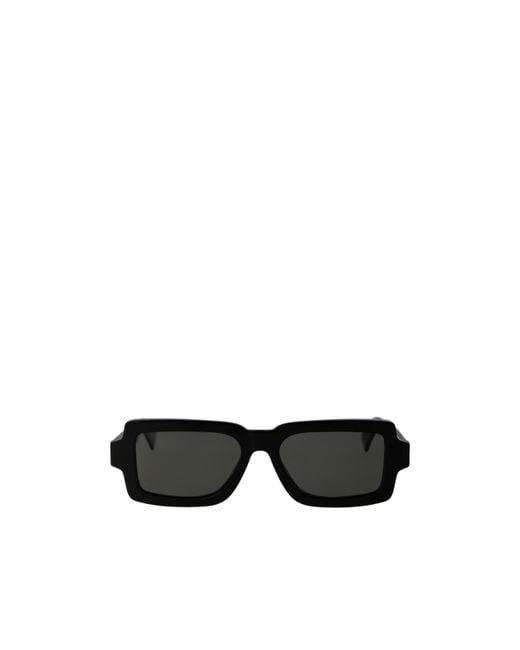 Retrosuperfuture Black Pilastro Rectangle Frame Sunglasses