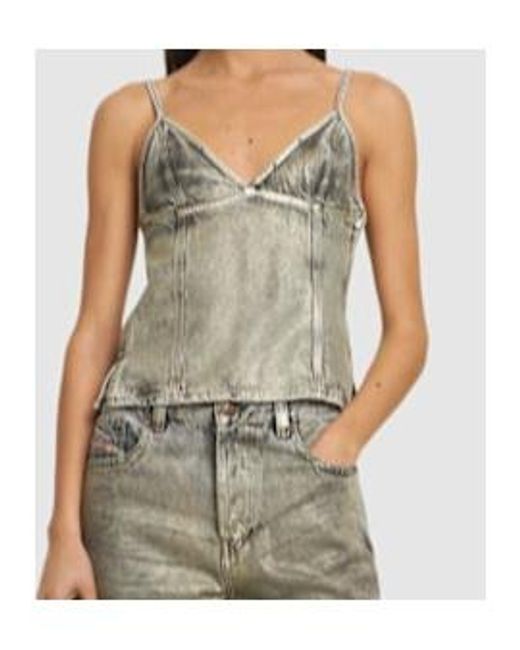 DIESEL Gray Thin Shoulder Strap Vest