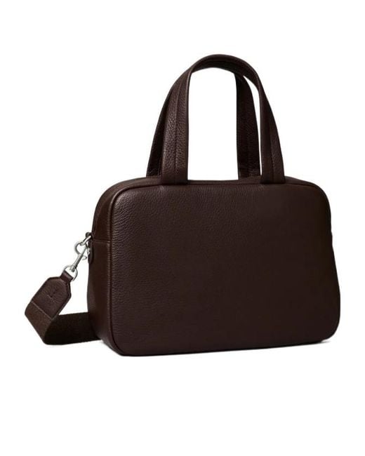 Tory Burch Brown Minimalist Leather Tote Bag