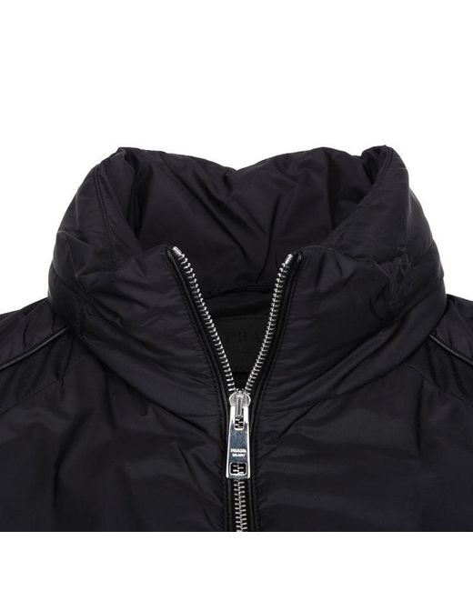 Prada Blue Zippered Casual Jacket for men