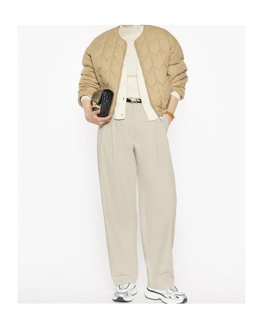 Maison Kitsuné Natural Maison Kitsuné Quilted Jacket