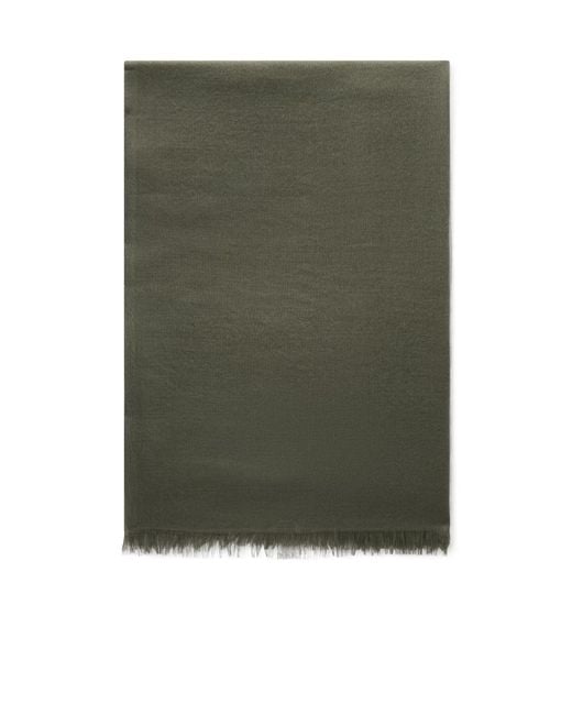 Brunello Cucinelli Green Cashmere And Silk Scarf
