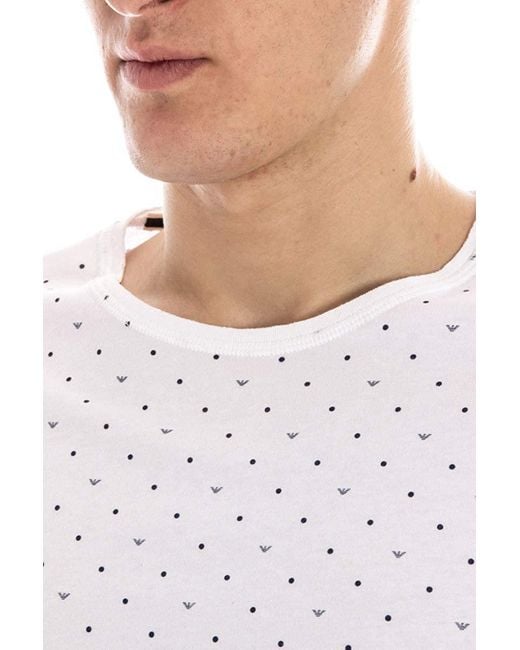 Armani Jeans White Logo Details T-Shirt for men