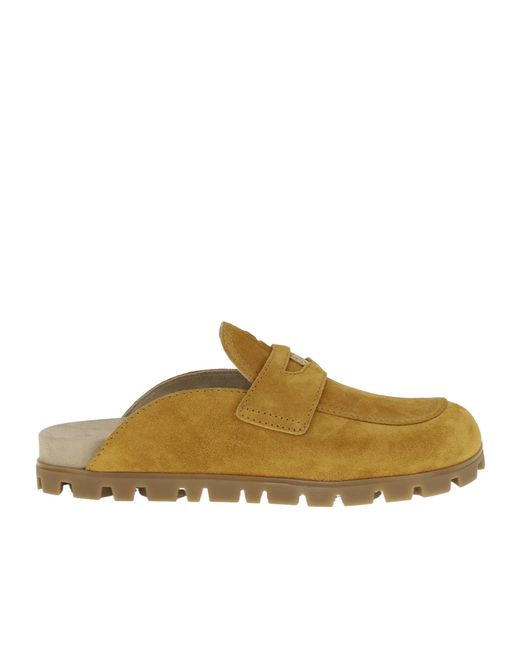 Miu Miu Brown Slip-On Slides
