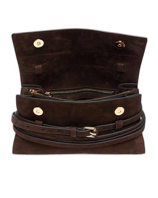 Moschino Brown Adjustable Shoulder Bag