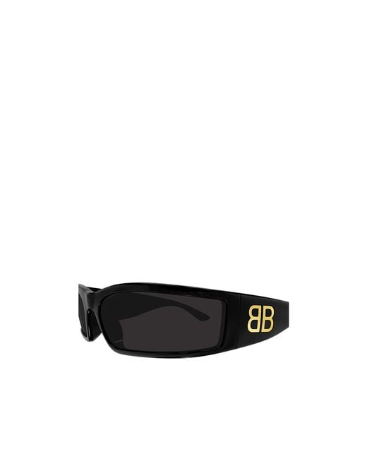 Balenciaga Black Eyewear Sunset Rectangle Sunglasses for men