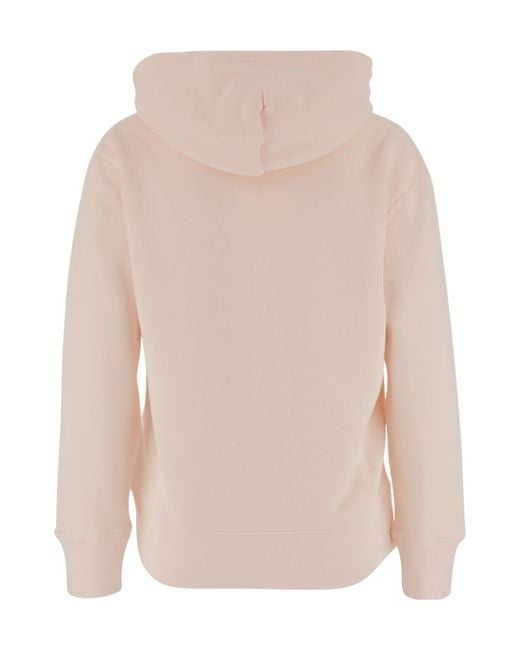 Autry Pink Tonal Logo Hoodie