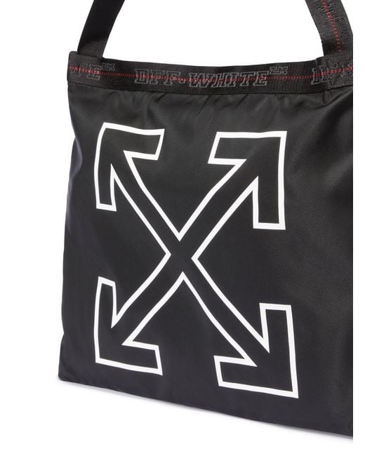 Off-White c/o Virgil Abloh Black Heritage Tote Bag for men