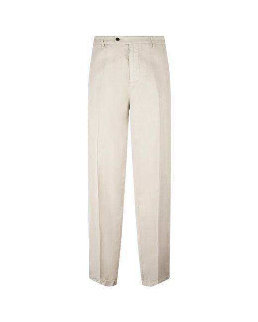Dondup White Wide Leg Chinos for men