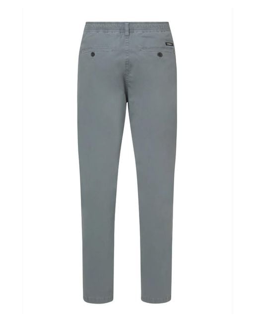 Ecoalf Gray Ethiwin Belt-Loop Straight-Leg Trousers for men