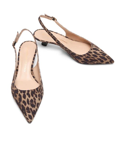 Stuart Weitzman Brown Stuart Sculpt Slingback