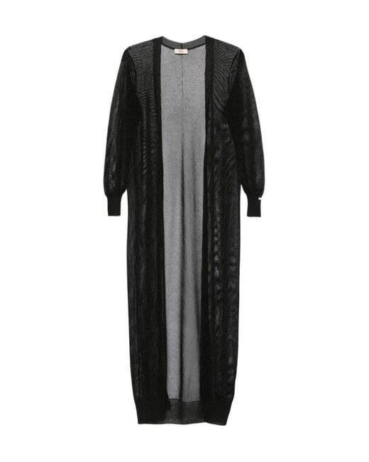 Herno Black Knitted Coat