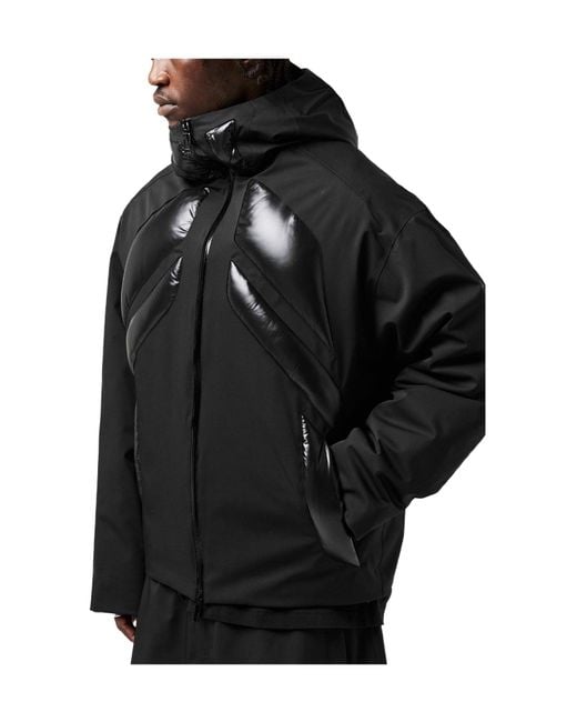 Moncler Black Jumquat Down Hooded Long Sleeve Short Puffer Jacket for men