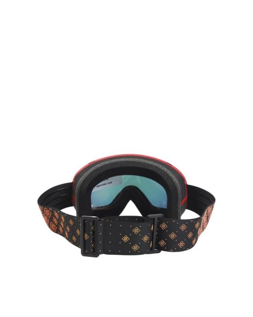 Casablanca Yellow Monogram-Strap Ski Goggles for men