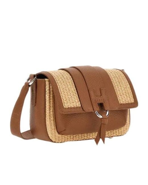 Hogan Brown Trend Flap Bag
